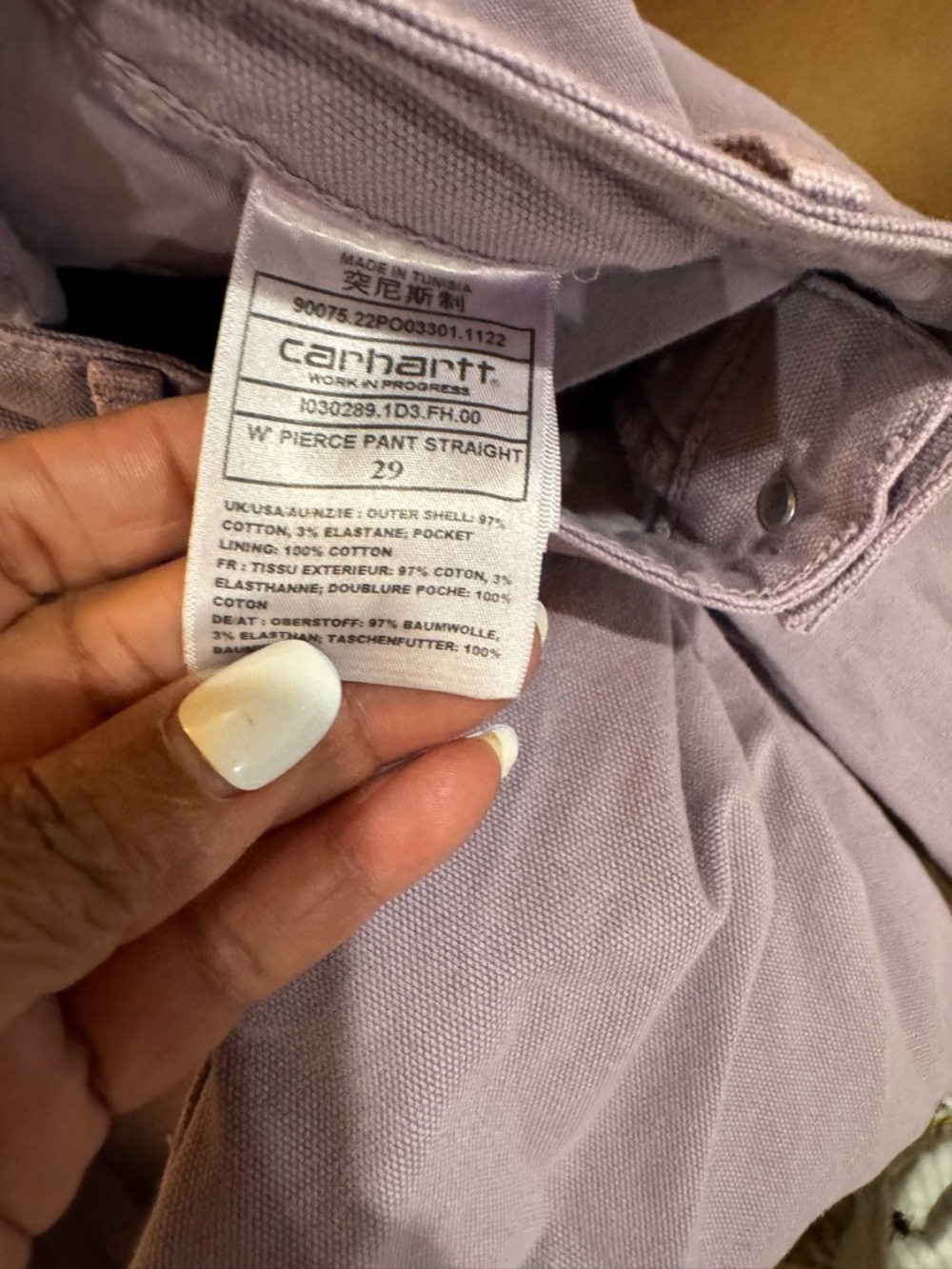 Carhartt WIP  Work In Progress Purple Pierce Straight-Leg Jeans - Picture 12 of 16